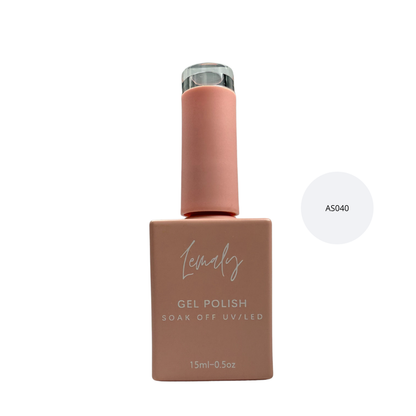 LEAMALY Vernis Gel Polish Soak Off 15ml Bottle 2025 Collection, UV/LED Shellac for Intense Shine and Professional Hold.