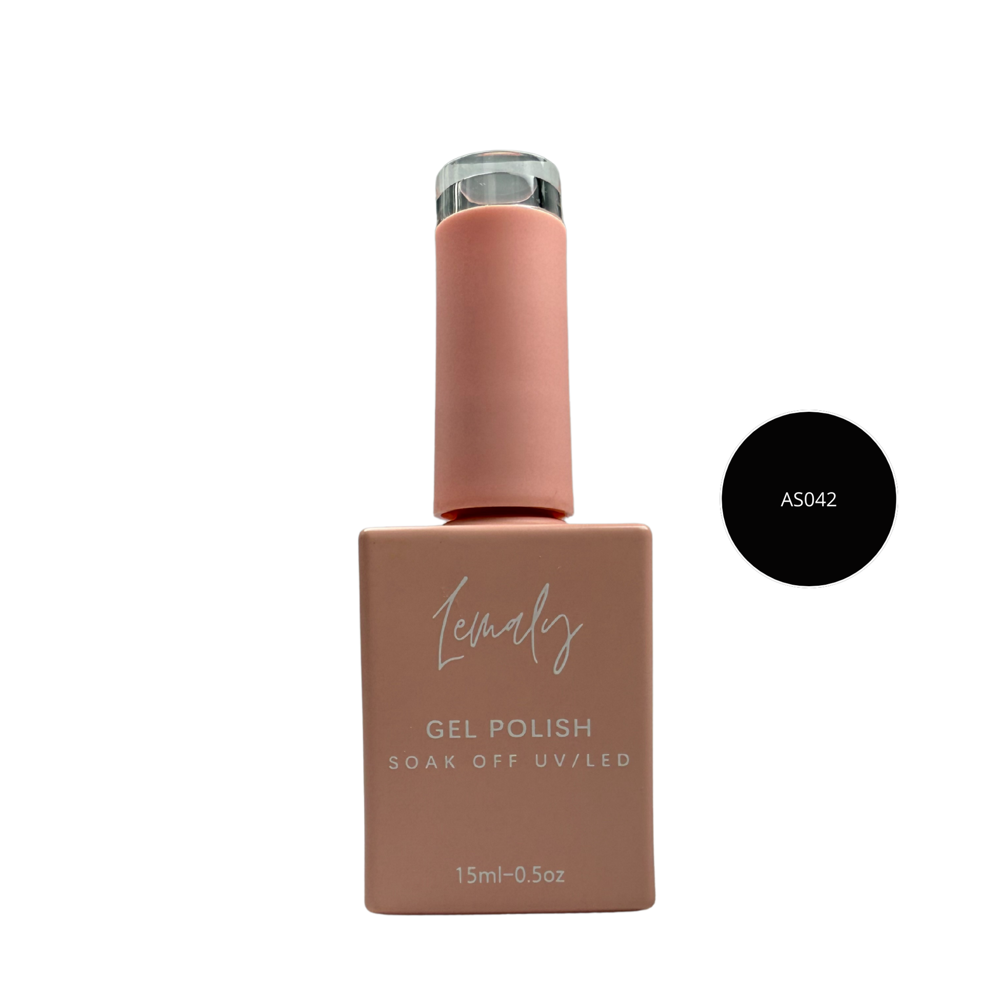 Lemaly Gel Polish Soak Off UV/LED 15ml, High-Performance Shellac, Easy Application, Professional Shine, Color AS042