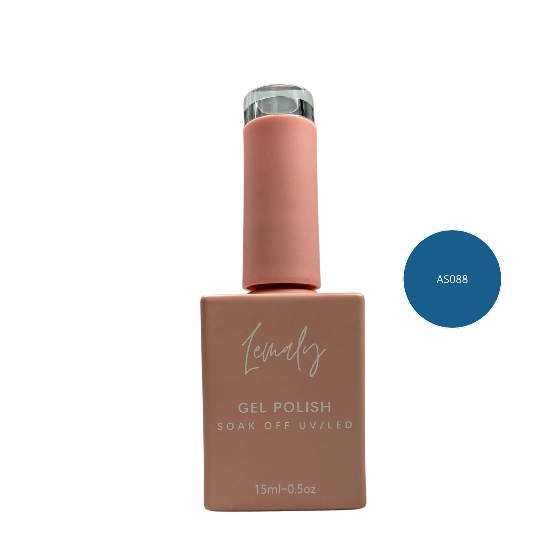 LEMLY Vernis Gel SOAK OFF 15ml bottle for professional nail polish application, shade AS088.