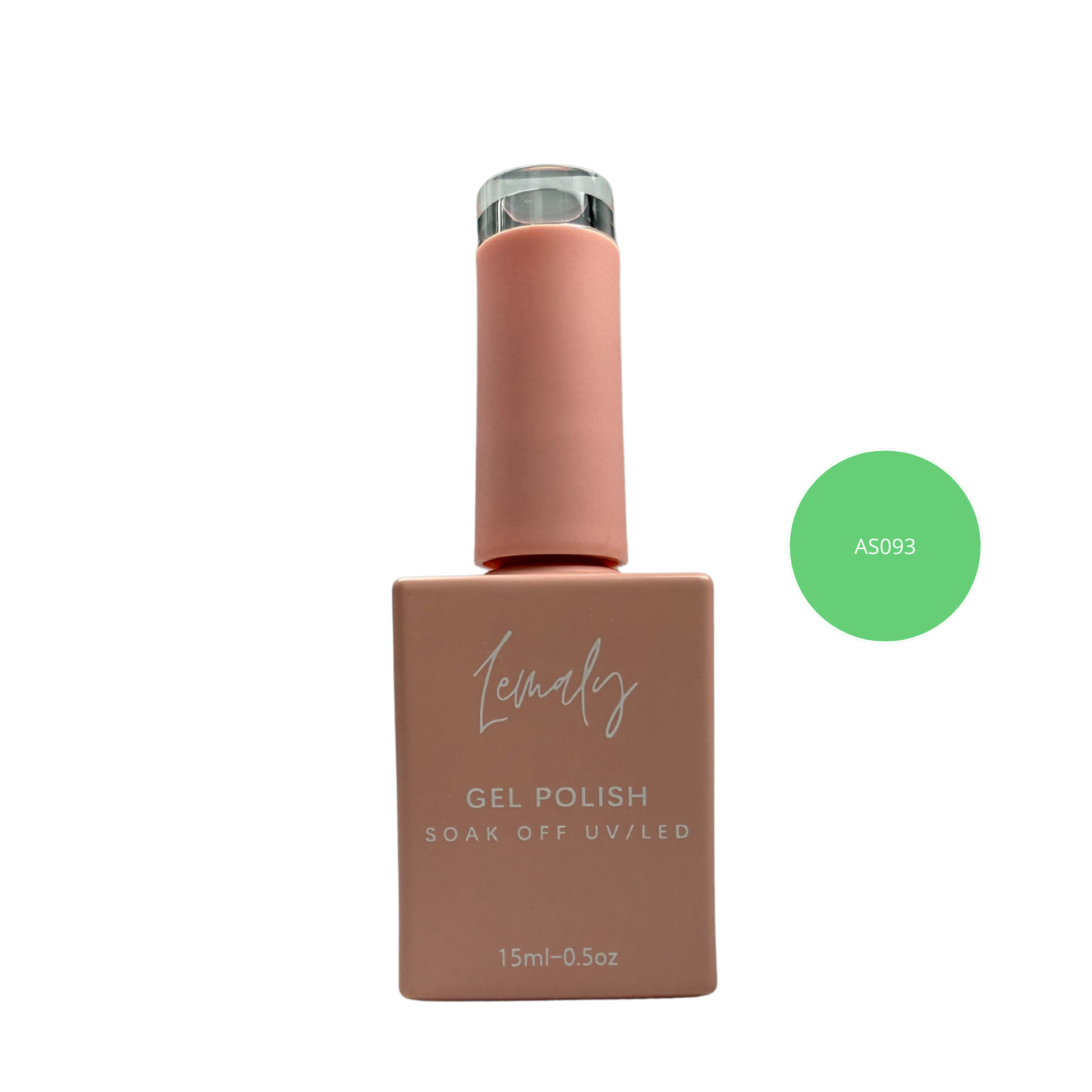 Lemaly Gel Polish Soak Off 15ml UV/LED Bottle, High Shine, Professional Hold