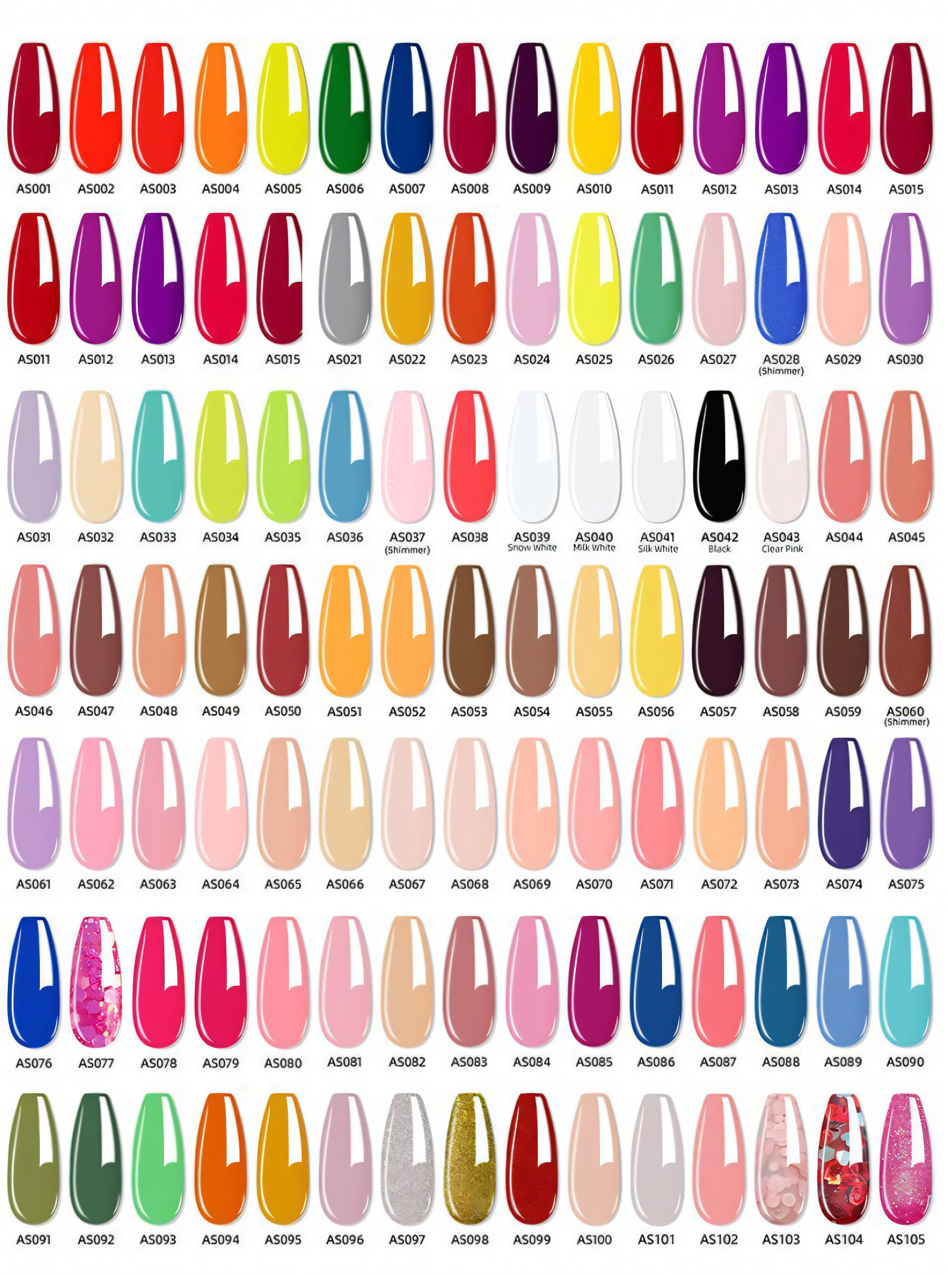 Vernis Gel SOAK OFF 15ml color chart showcasing diverse shades from LEMALY's 2025 collection, ideal for professional nail finishes.