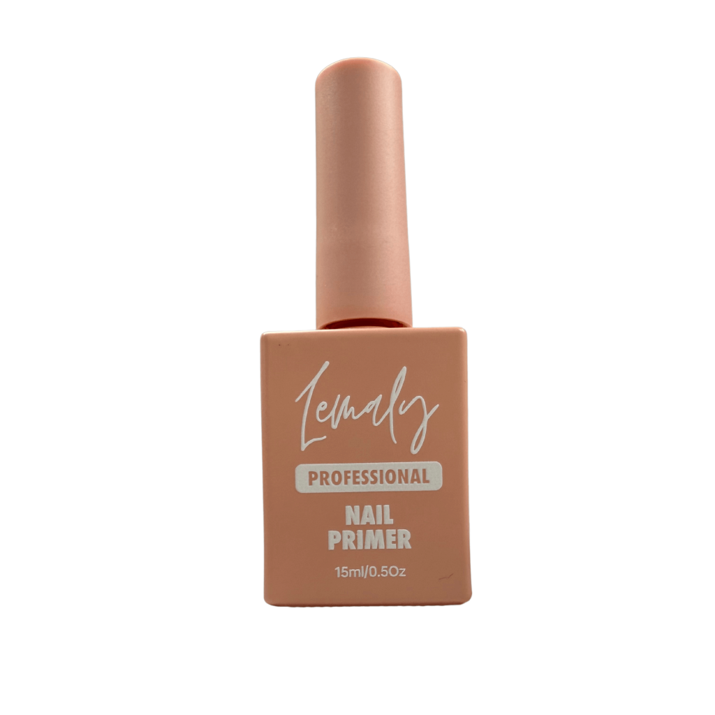 Lemaly Professional Nail Primer 15ml bottle for nail prep and adhesion improvement. Essential for flawless, long-lasting manicure.