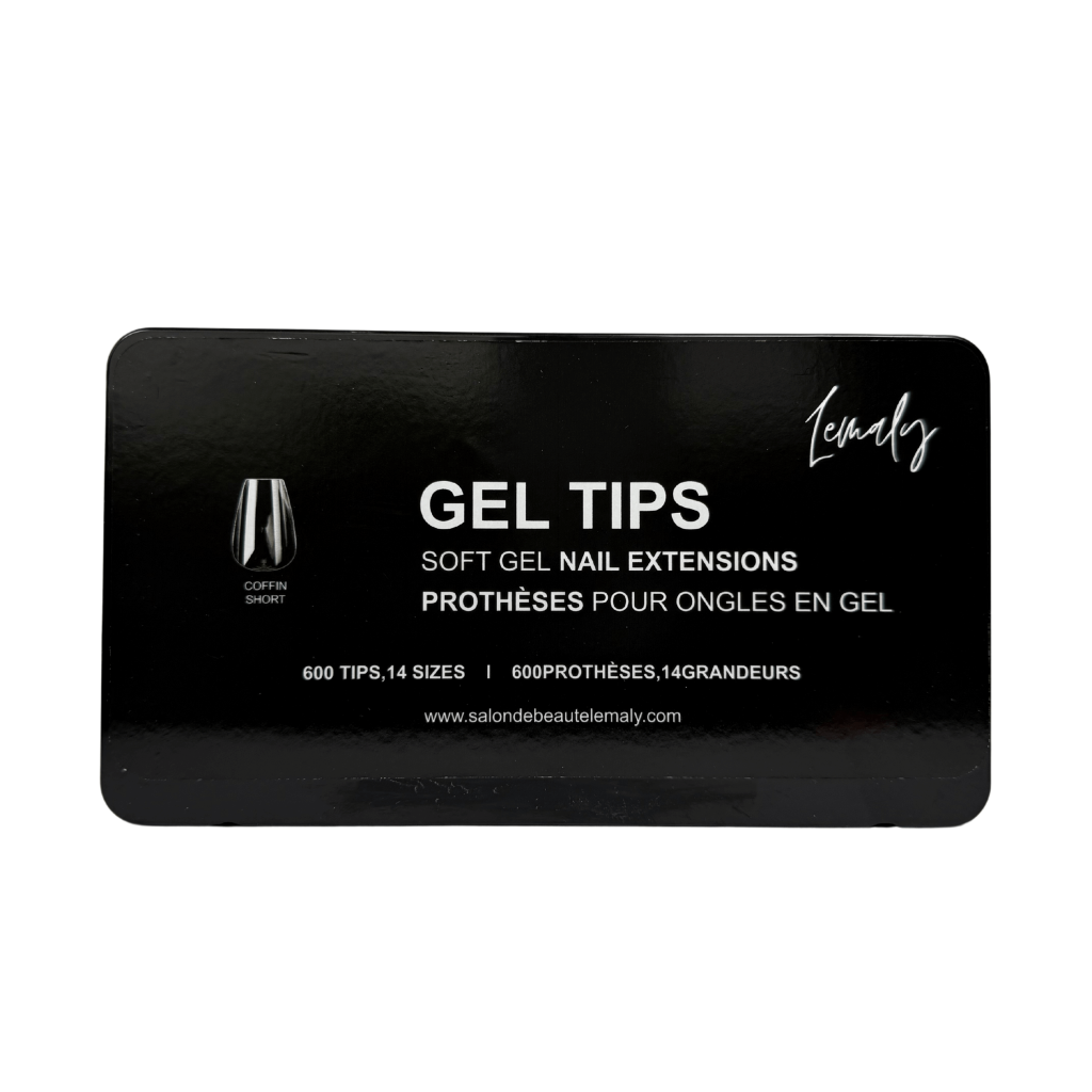Prothèses Gel-X Pro Lemaly, faux ongles en gel de qualité professionnelle, 600 conseils, polyvalence pour ongles élégants et résistants.
